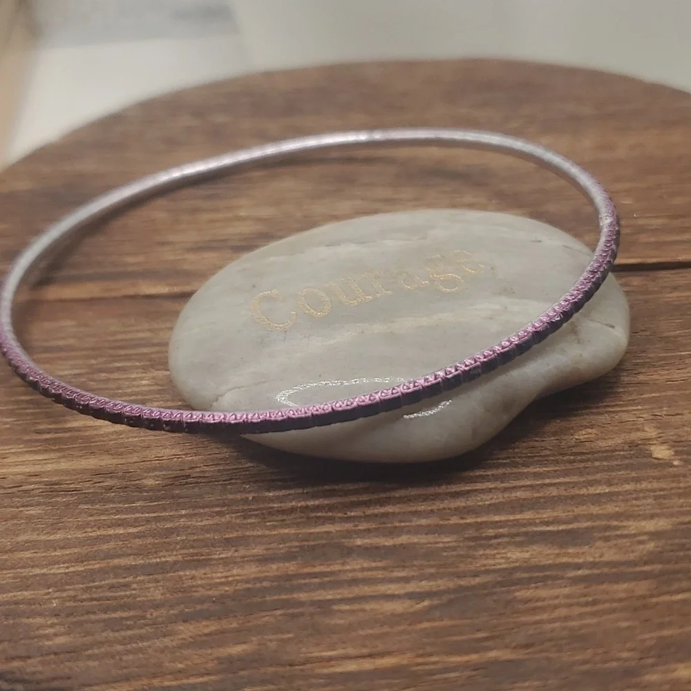 B658‎ purple 1970s disco bracelet slider